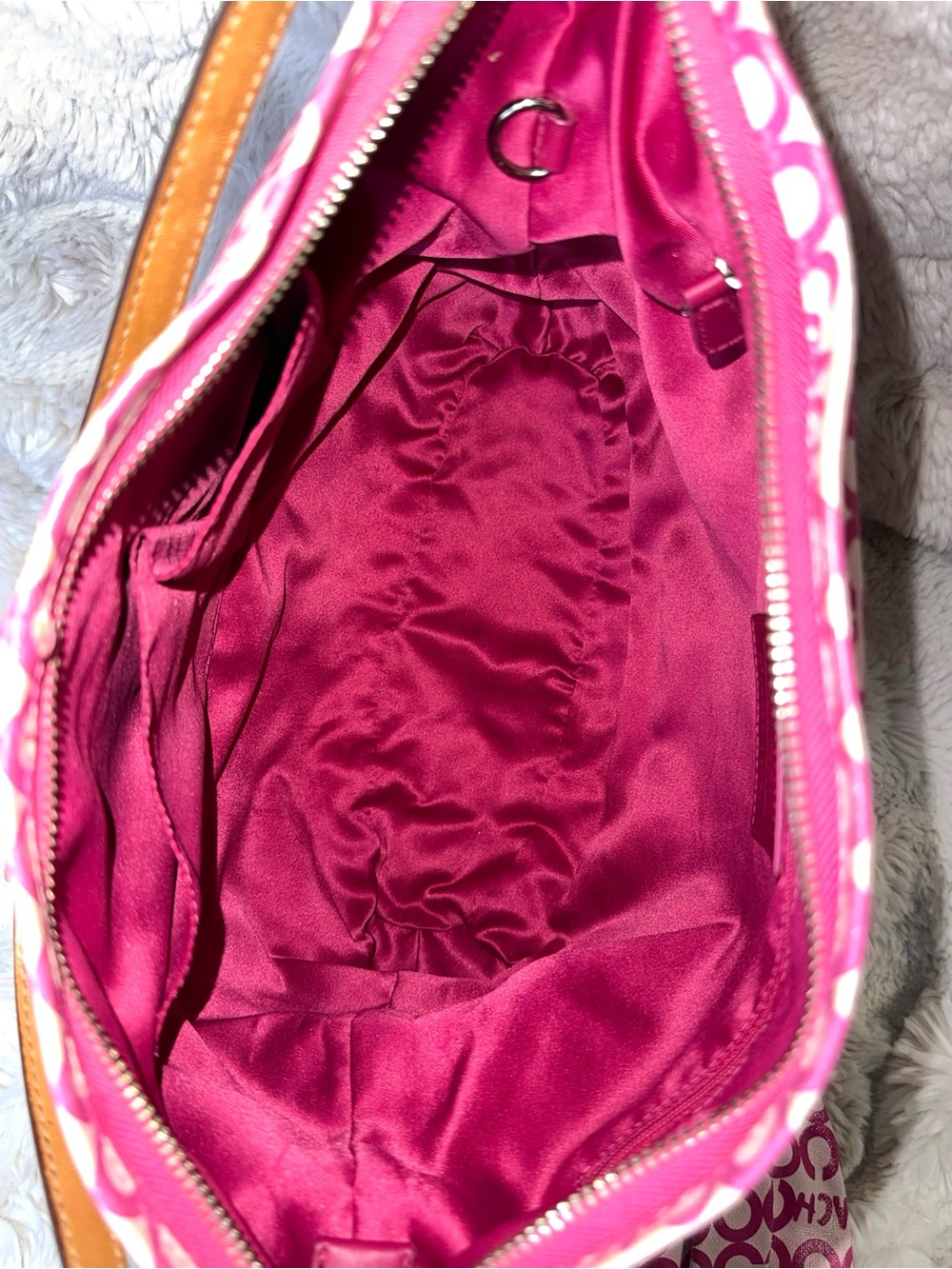 COACH Pink Op Art Signature Coated Canvas Set - Picture 9 of 15